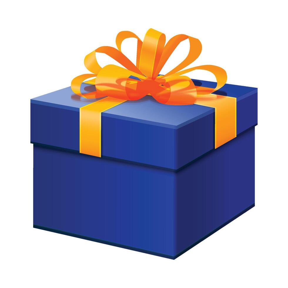 gift box present illustration on white background vector