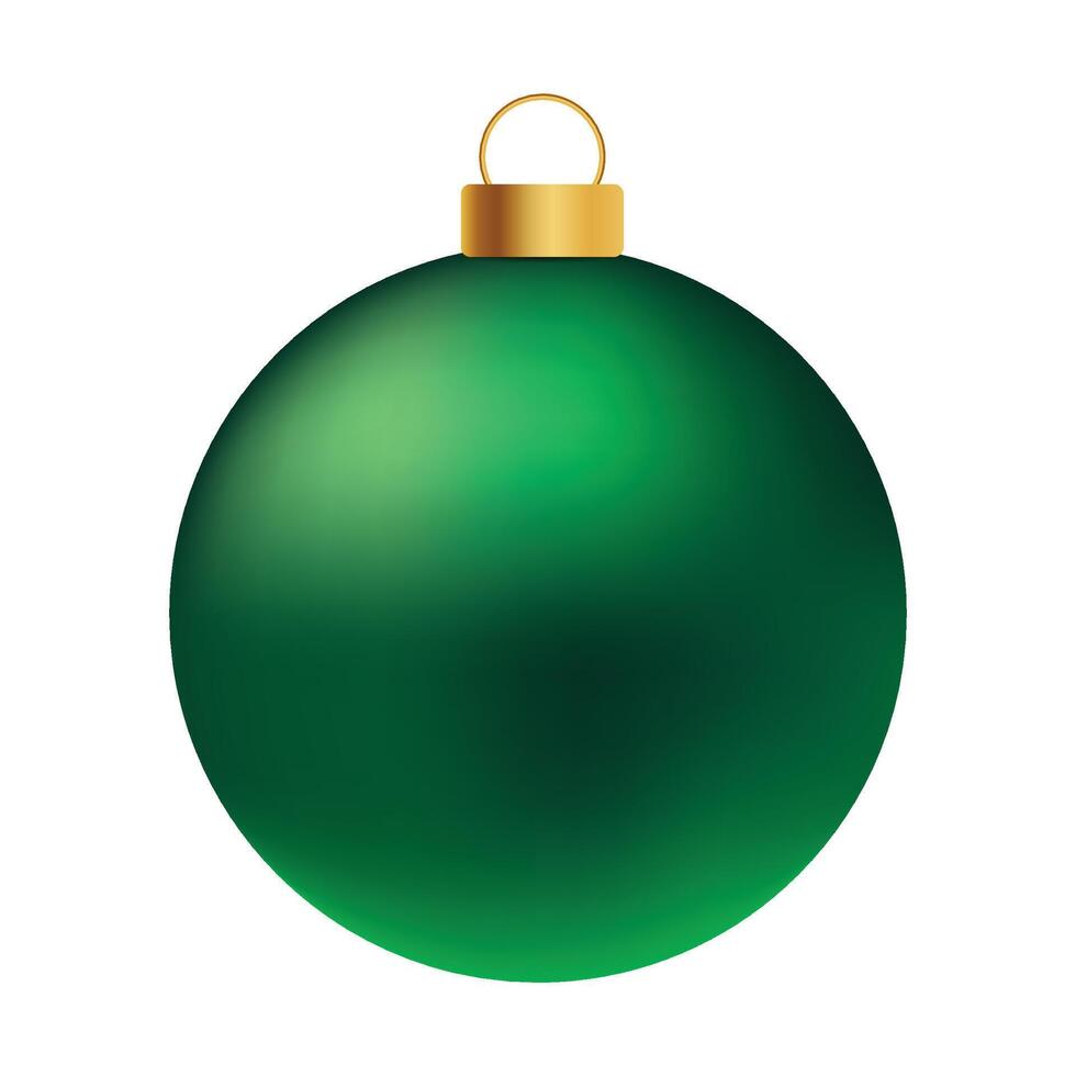 Christmas ball ornament illustration on a white vector
