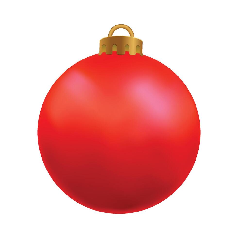 Christmas ball ornament isolated on the white vector