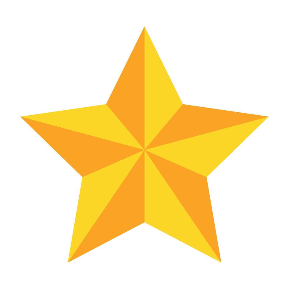Star illustration on white background vector