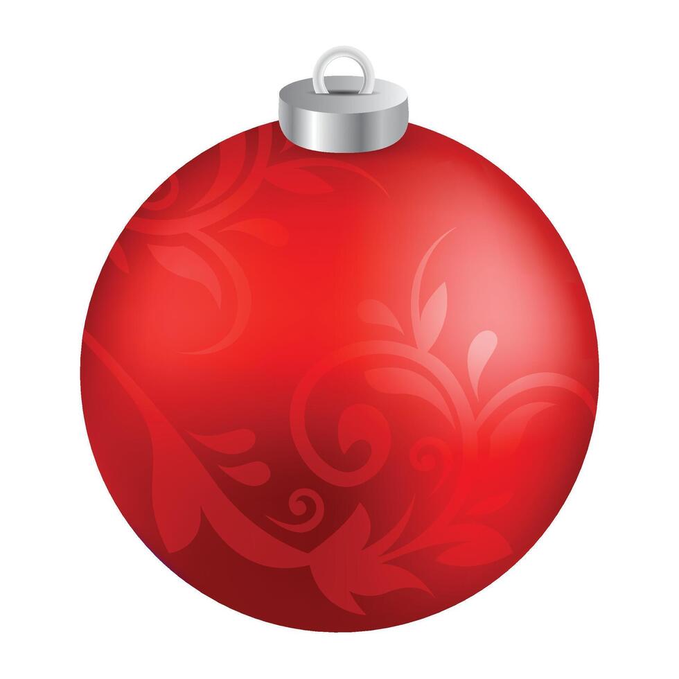Christmas ball ornament illustration isolated on the white background vector