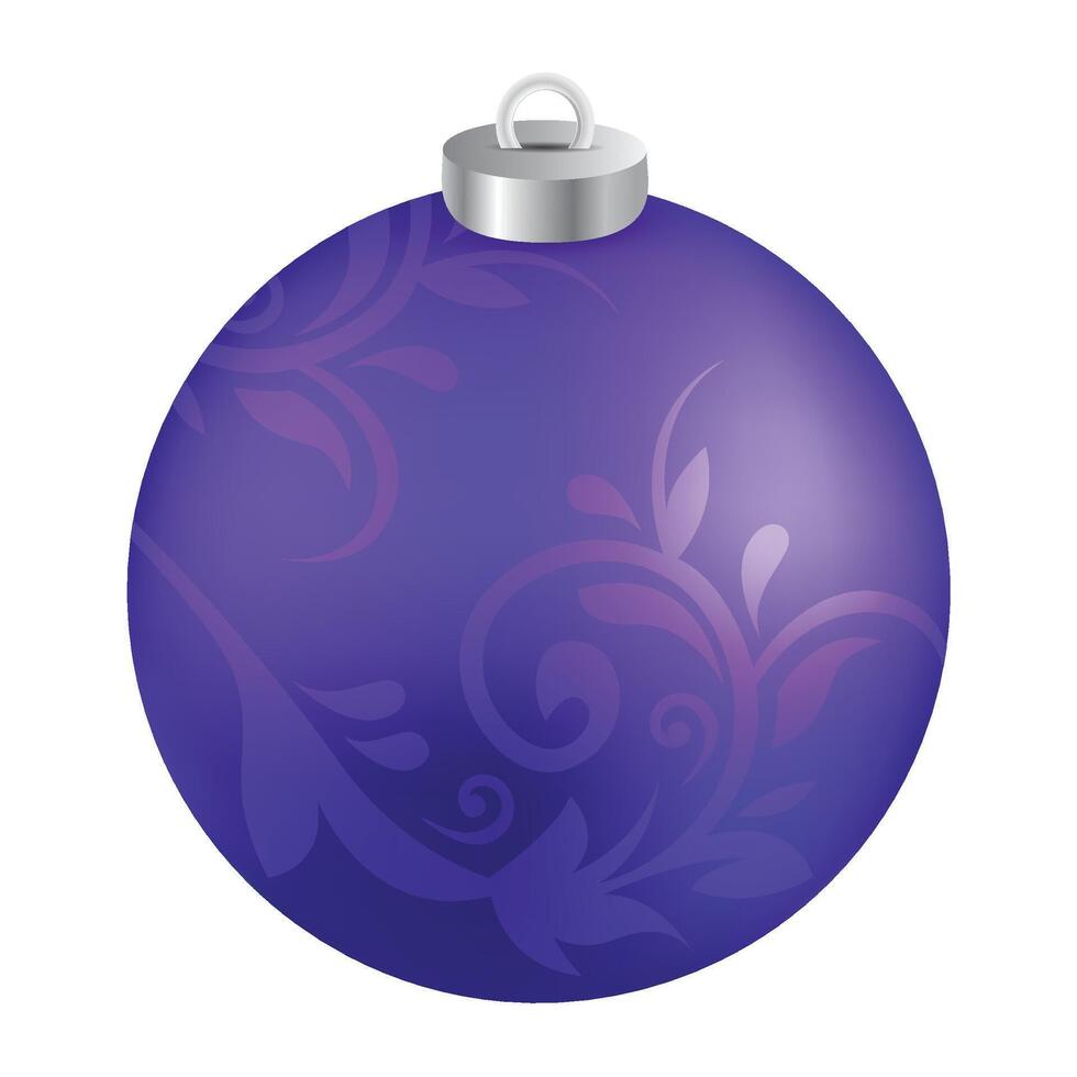 Christmas ball ornament isolated illustration vector
