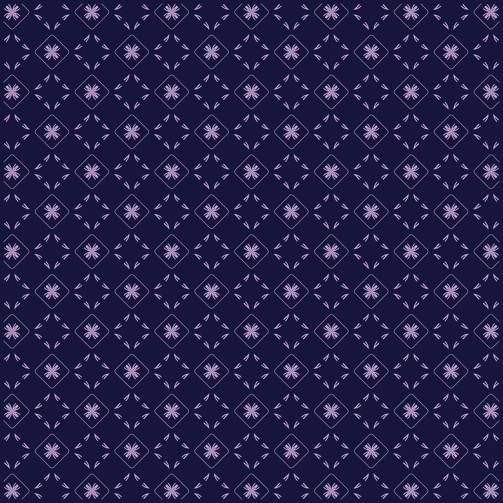 rhombus with simple ornaments pattern with dark blue bakcground vector