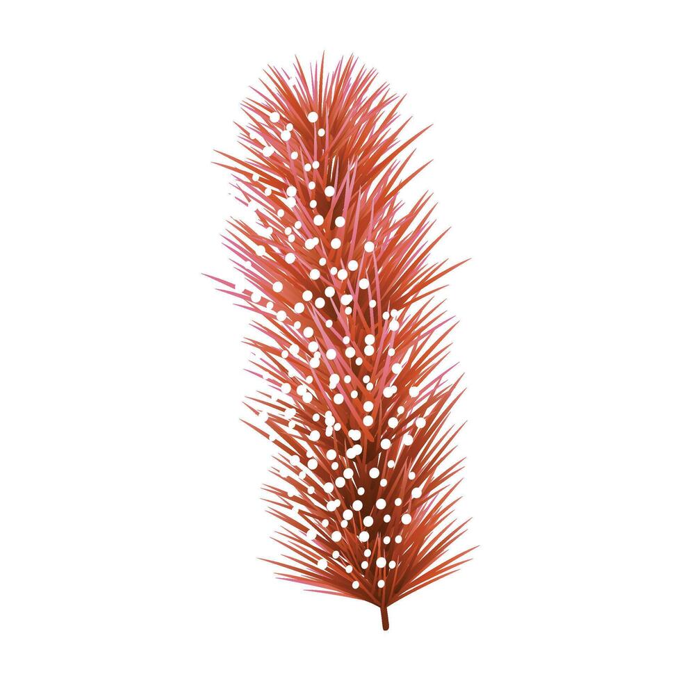 pine trees branche illustration on a white background vector
