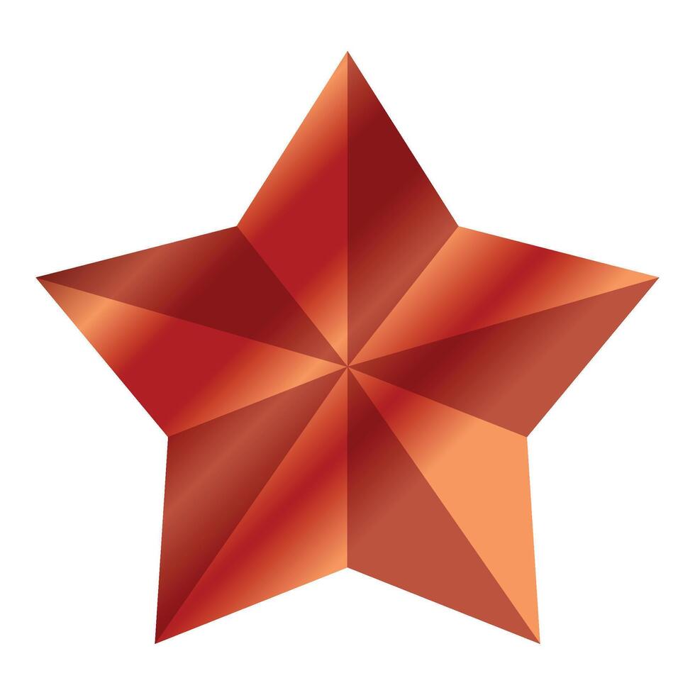 Star illustration isolated on white background vector