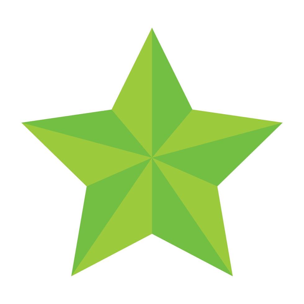 Star illustration on the white vector