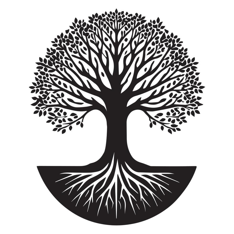 Majestic Tree of Life Celtic Design vector