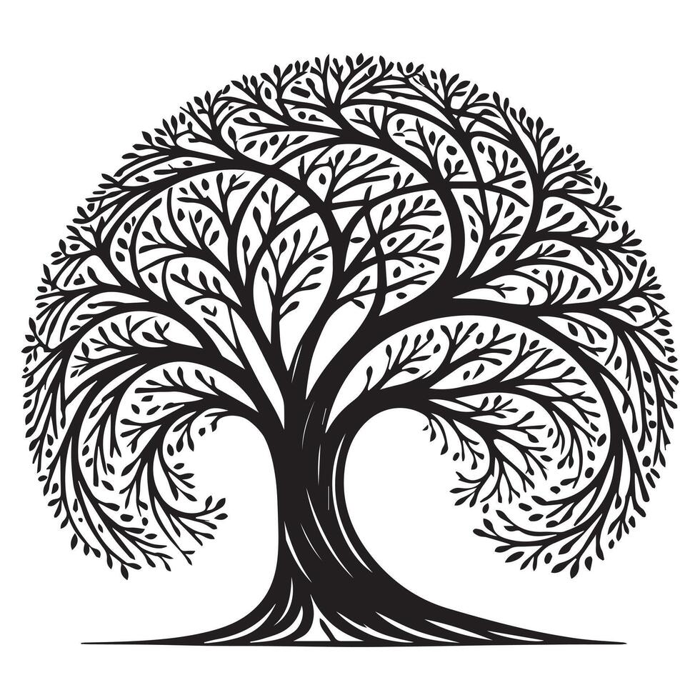 Mystical Celtic Tree of Life Symbol vector