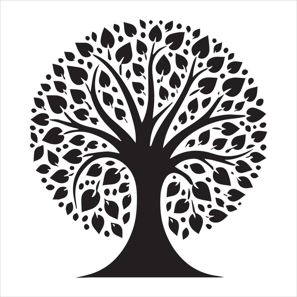 Unique Celtic Tree of Life Logo Design vector