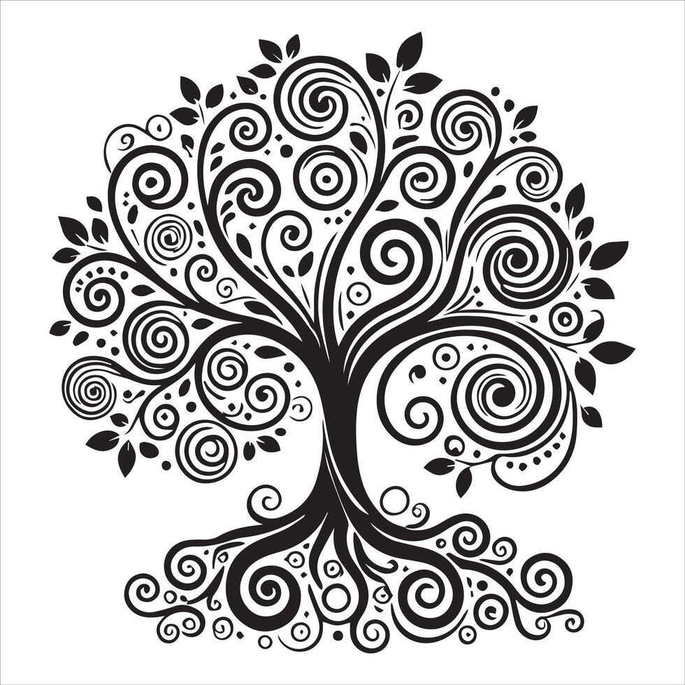 Celtic Life Tree with Nature's Harmony vector