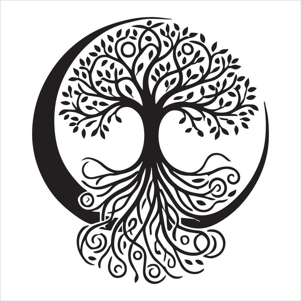 Eternal Celtic Tree of Life Clipart Design vector