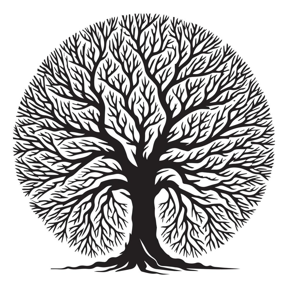 Spiritual Tree of Life Celtic Clipart vector