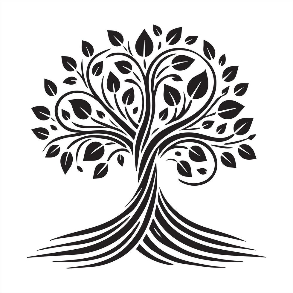 Dynamic Celtic Tree of Life Clipart vector