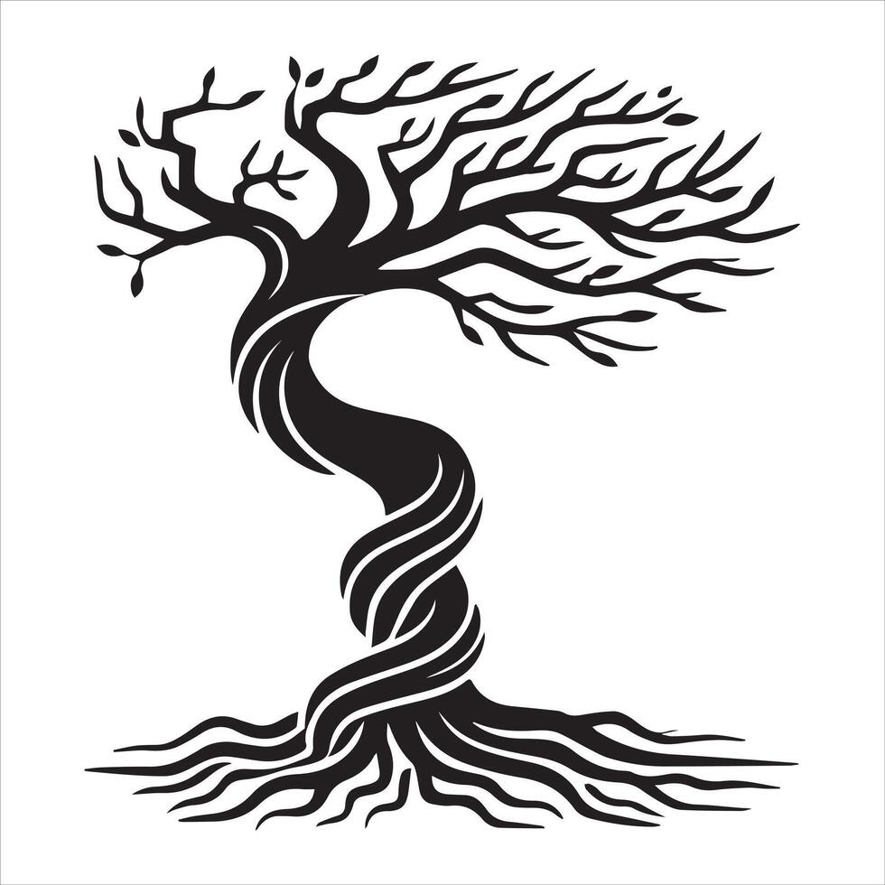 Vintage Celtic Tree Illustration Design vector