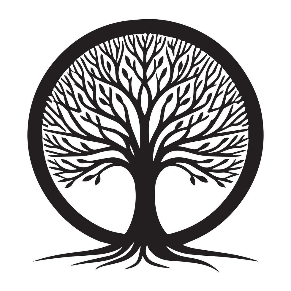 Timeless Celtic Tree Illustration Design vector