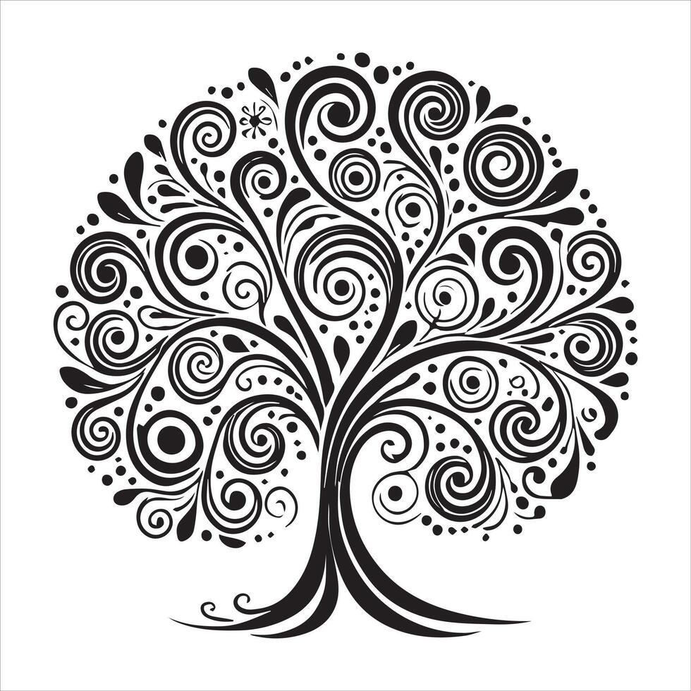 Celestial Celtic Tree of Life Design vector