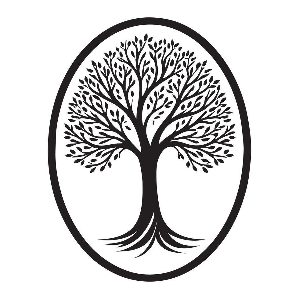 Celtic Tree of Life with Intricate Detailing vector