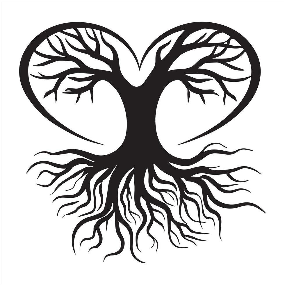 Rooted Celtic Tree of Life Design vector