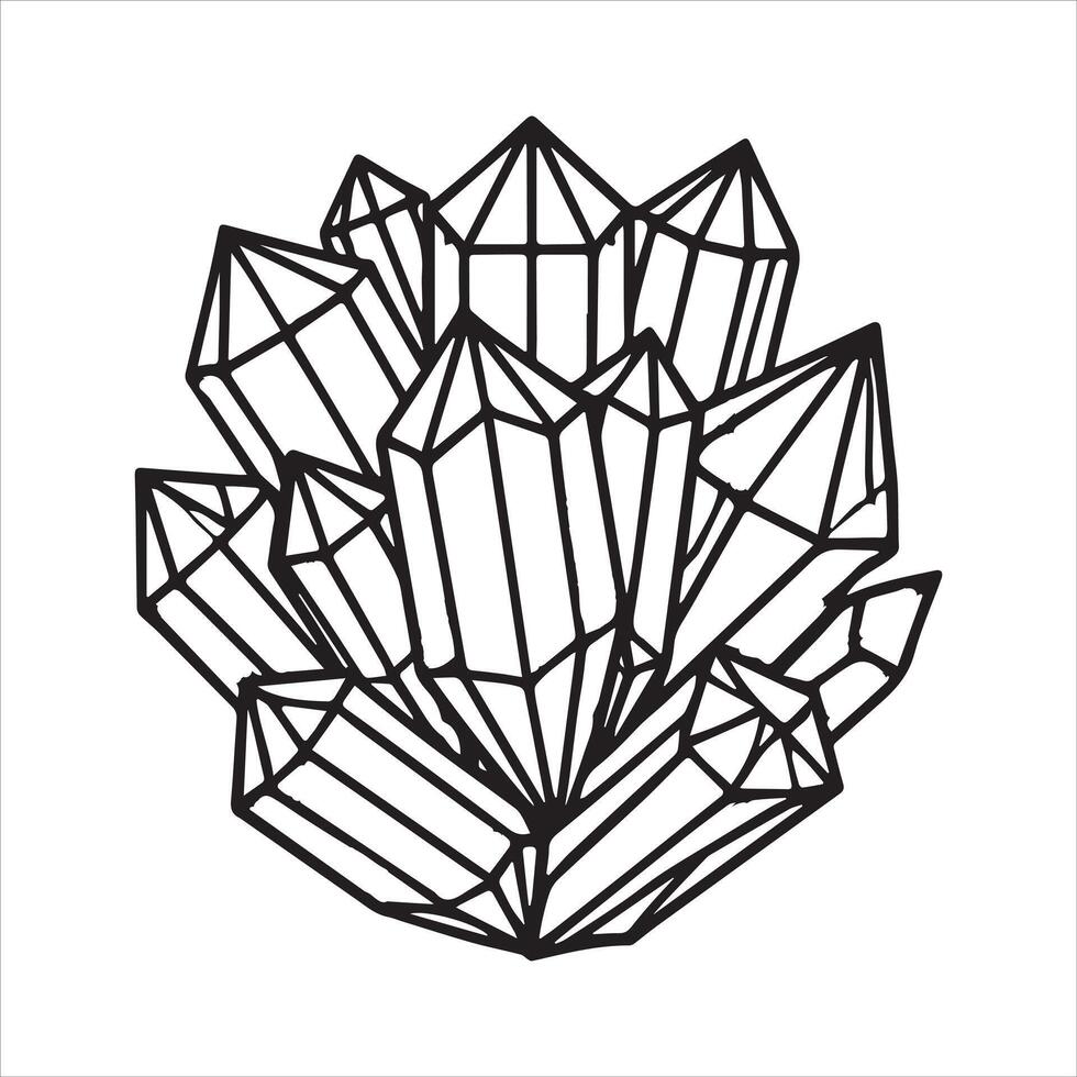 Witch Silhouette with Crystal Ball Design vector