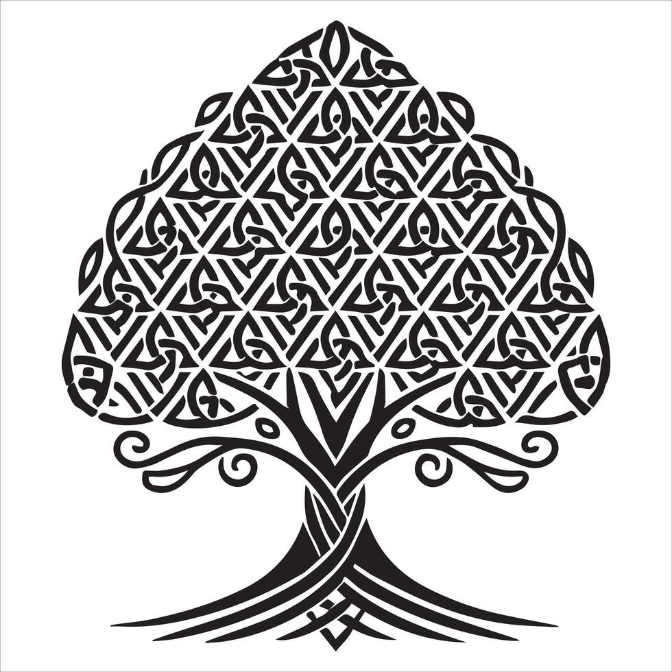 Beautiful Celtic Tree of Life Clipart vector