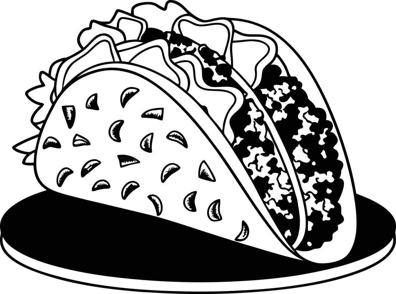 Taco clip art free download vector