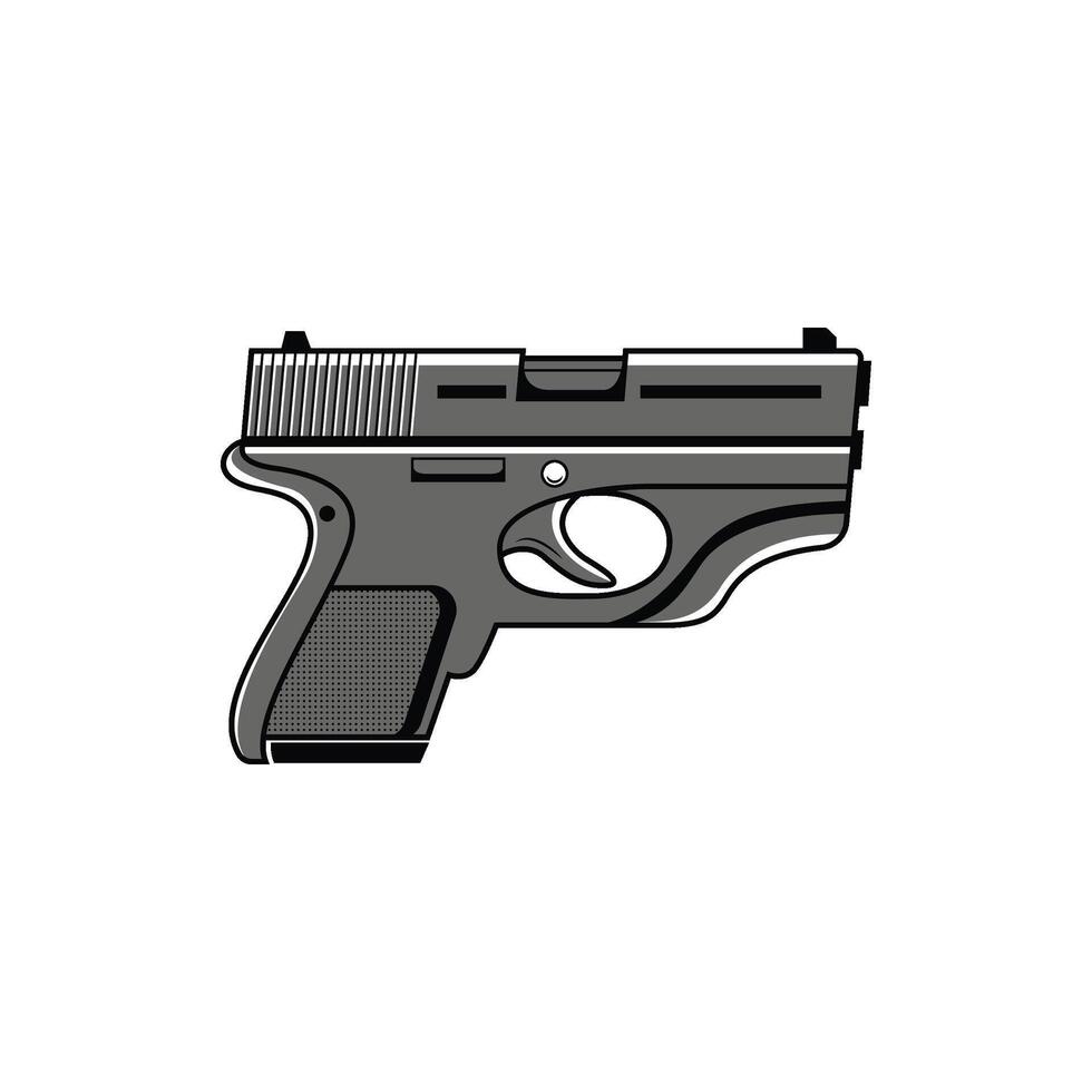 grey unique Air Soft Gun Logo. vector