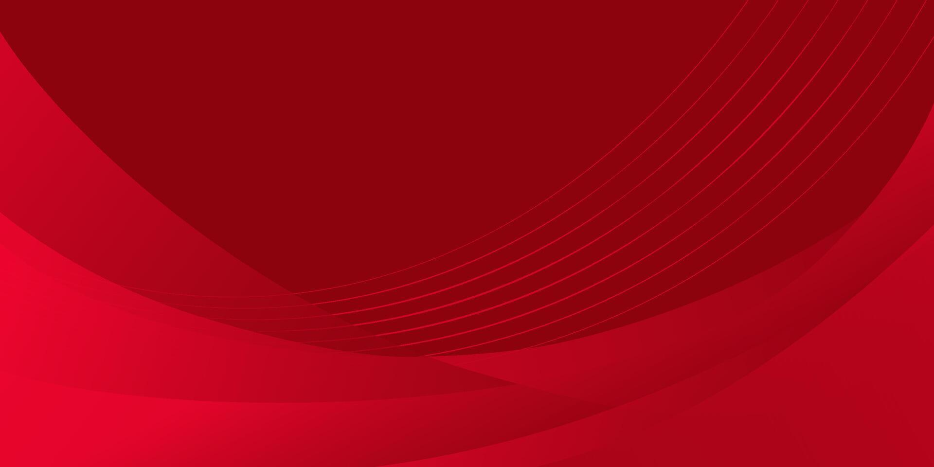 Abstract red abstract paper cut. Colorful geometric design. Cool curved and line paper cut. vector