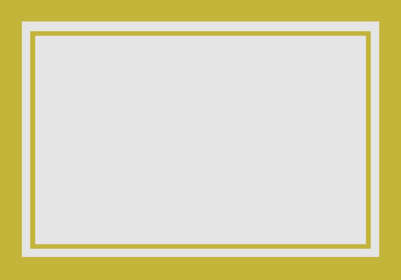 Minimalist Yellow color frame design perfect for showcasing artwork, photos, or text vector