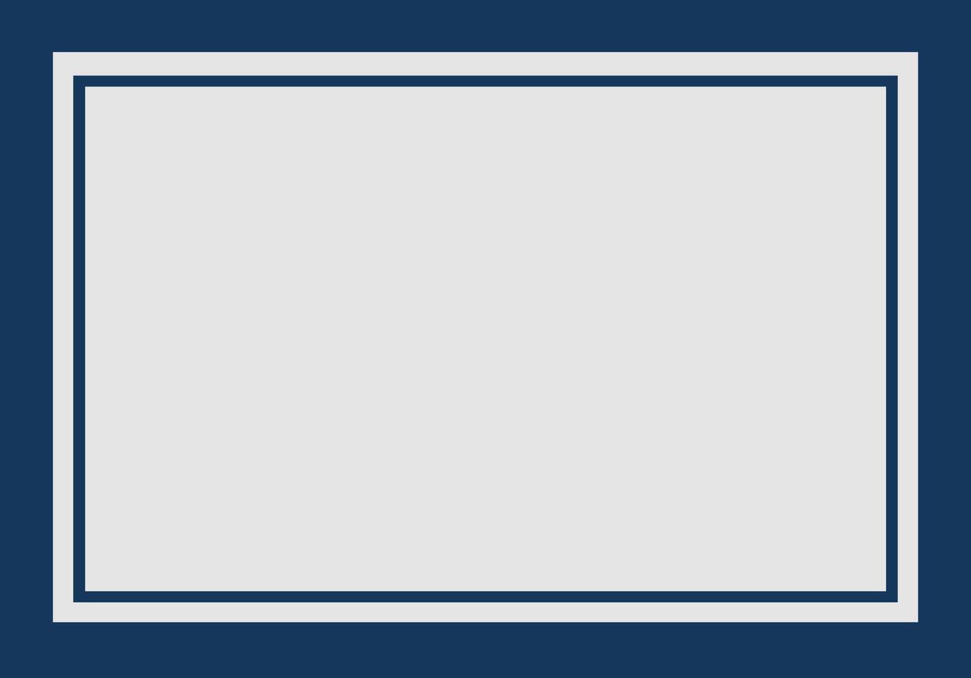 Minimalist Navy Blue color frame design perfect for showcasing artwork, photos, or text vector