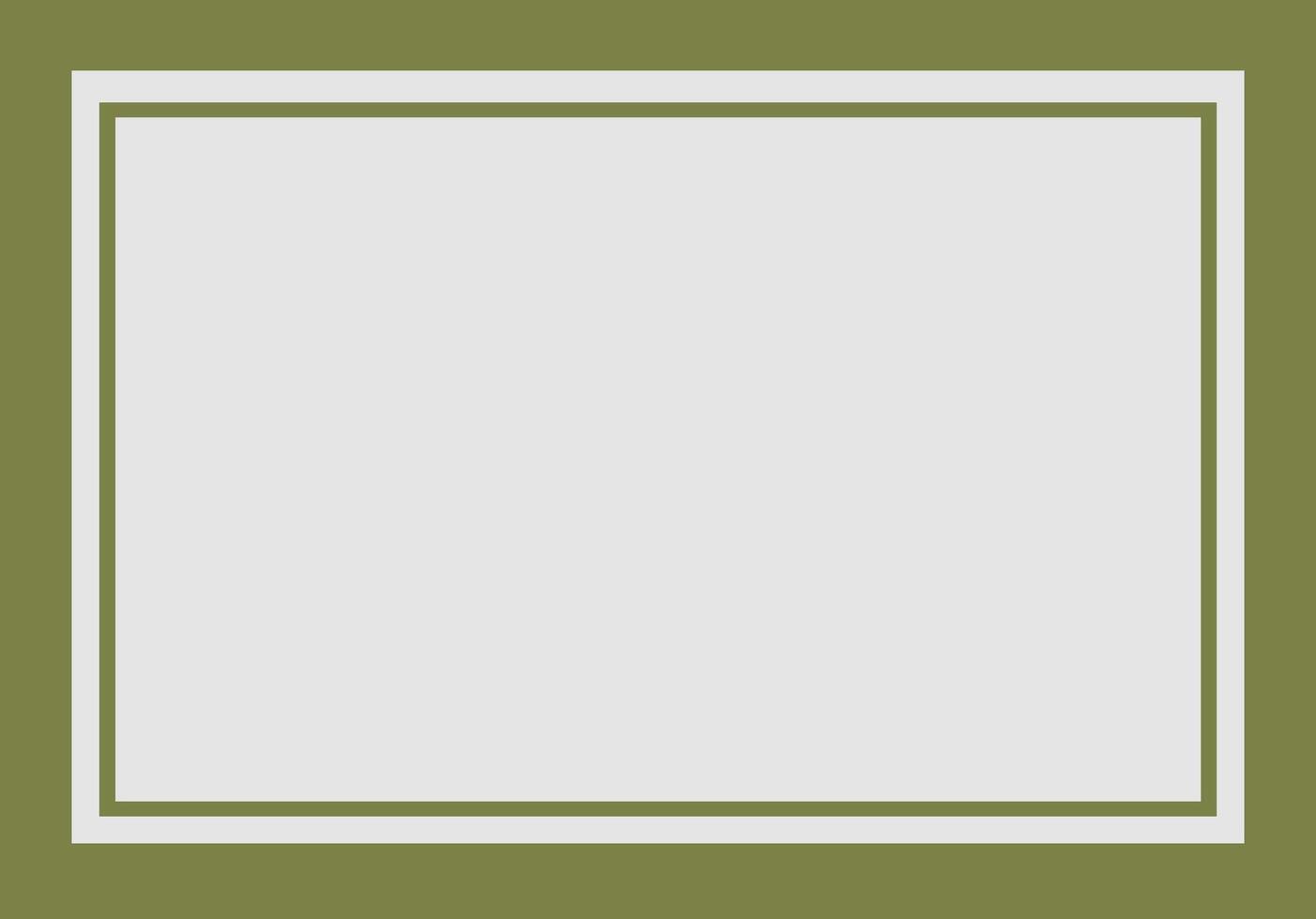 Minimalist Olive Green color frame design perfect for showcasing artwork, photos, or text vector