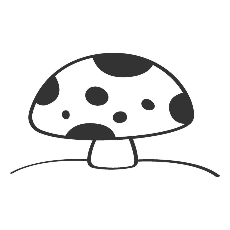 mushroom illustration design vector