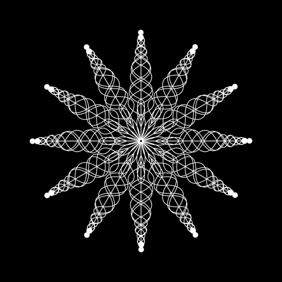 A white star with a black background vector