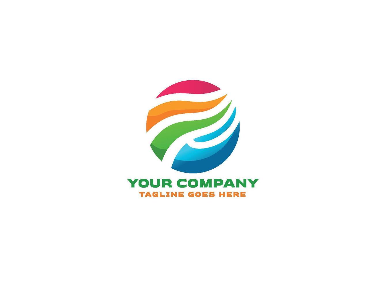 Abstract Colorful Technology Logo vector
