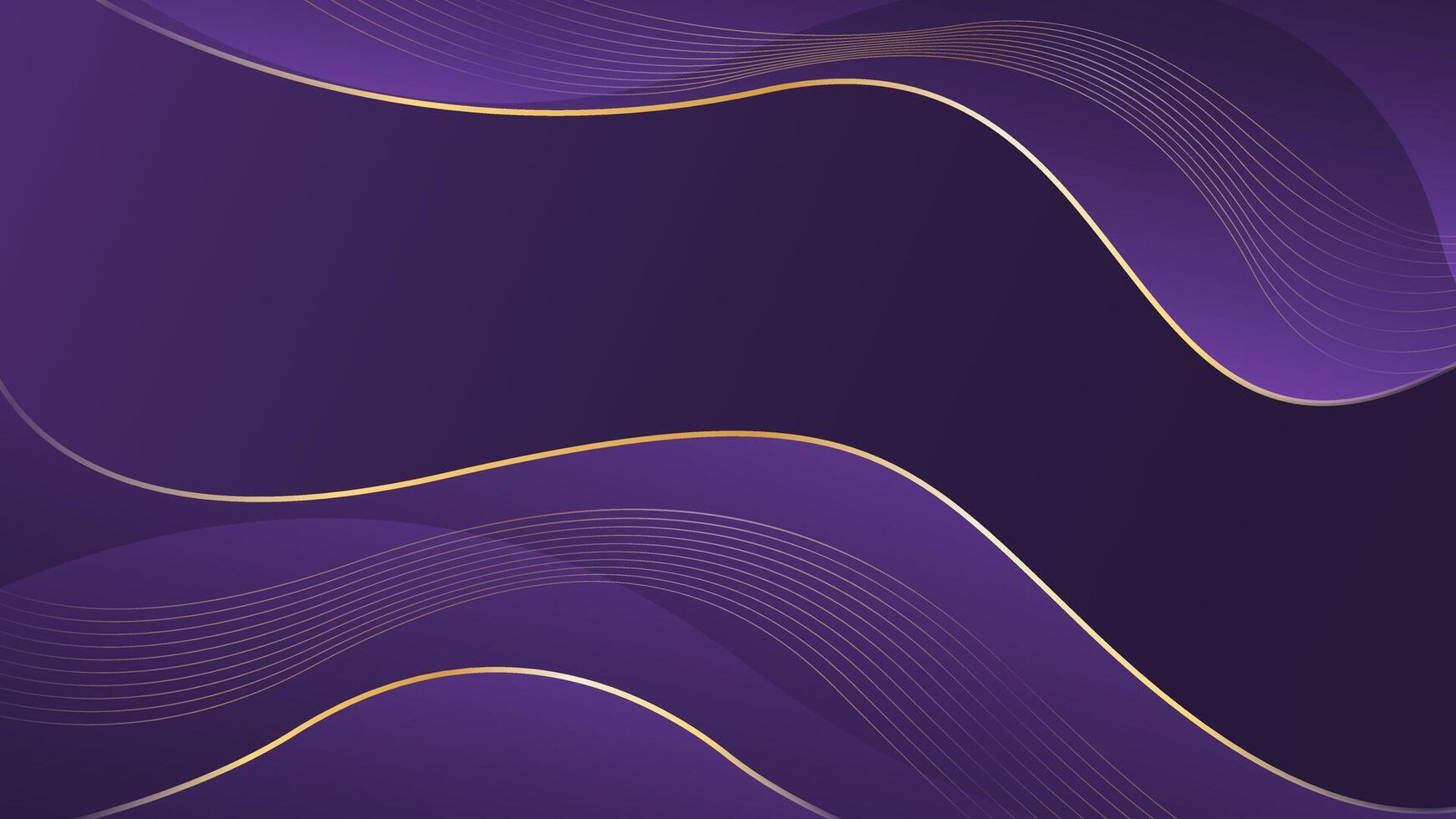 Purple gradient luxury wave background . Abstract wallpaper vector