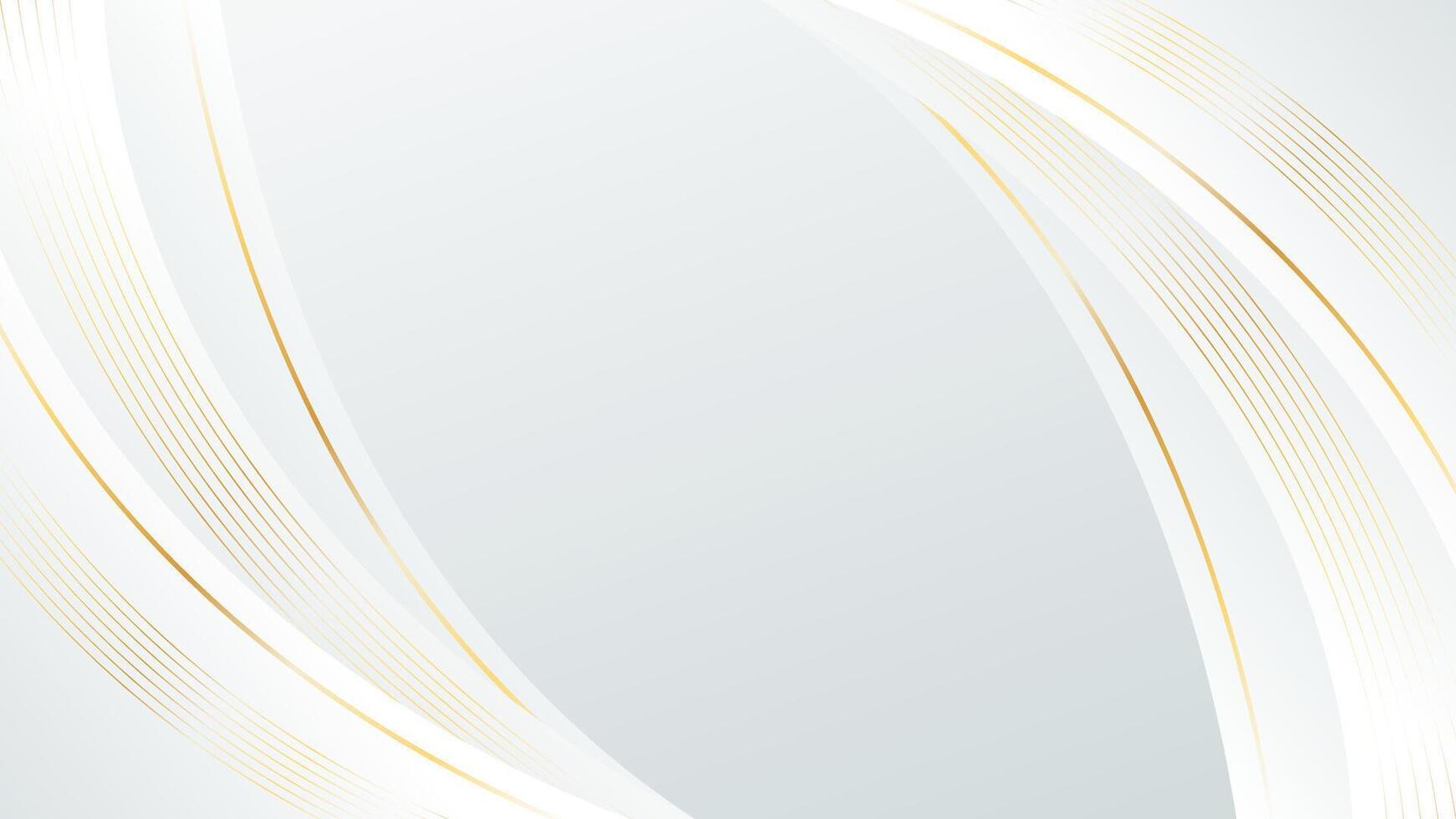 White-gray Luxury curve background. Elegant wallpaper vector