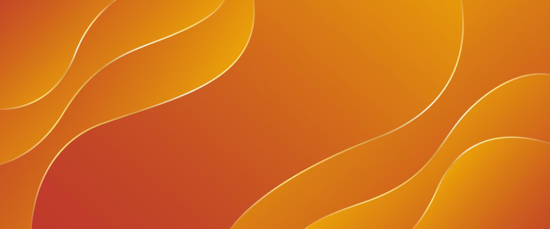 Abstract Orange gradient banner background vector