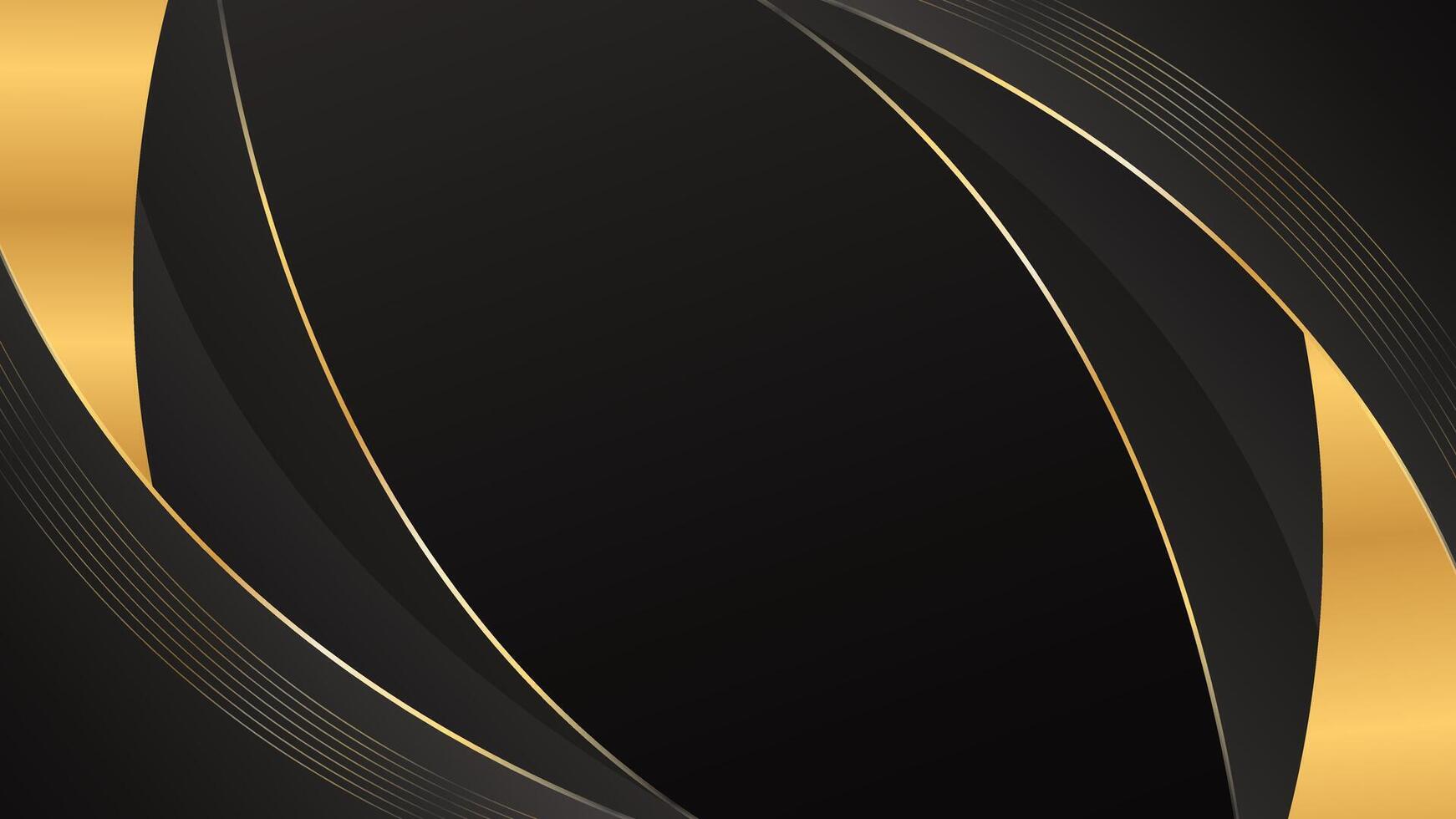 Modern black Luxury curve background. Elegant wallpaper vector