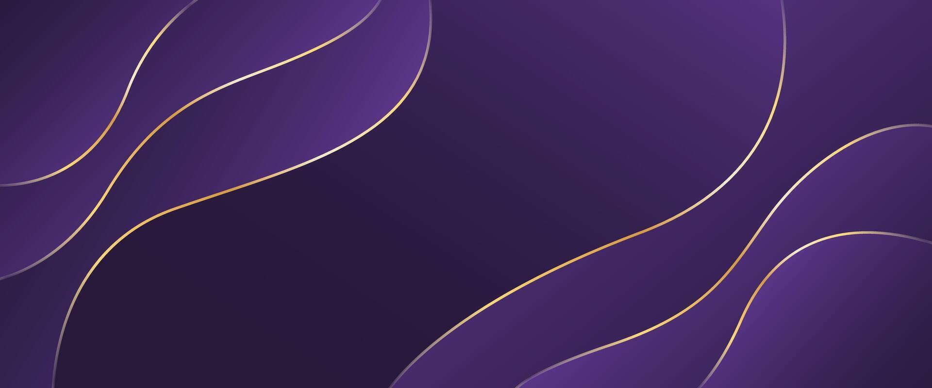 Purple gradient luxury banner background . Abstract wallpaper vector