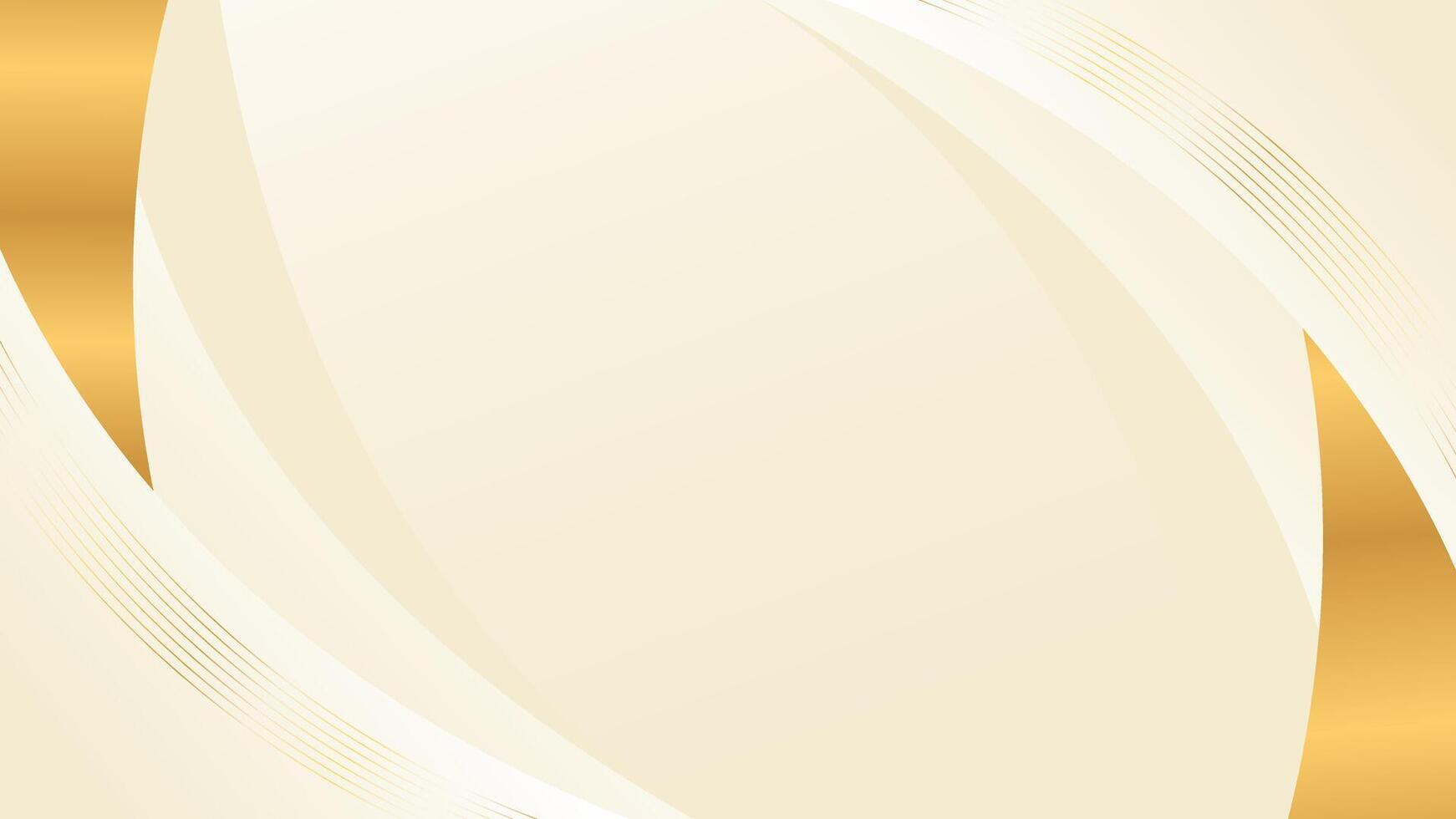 Elegant beige Luxury curve background. Abstract wallpaper vector