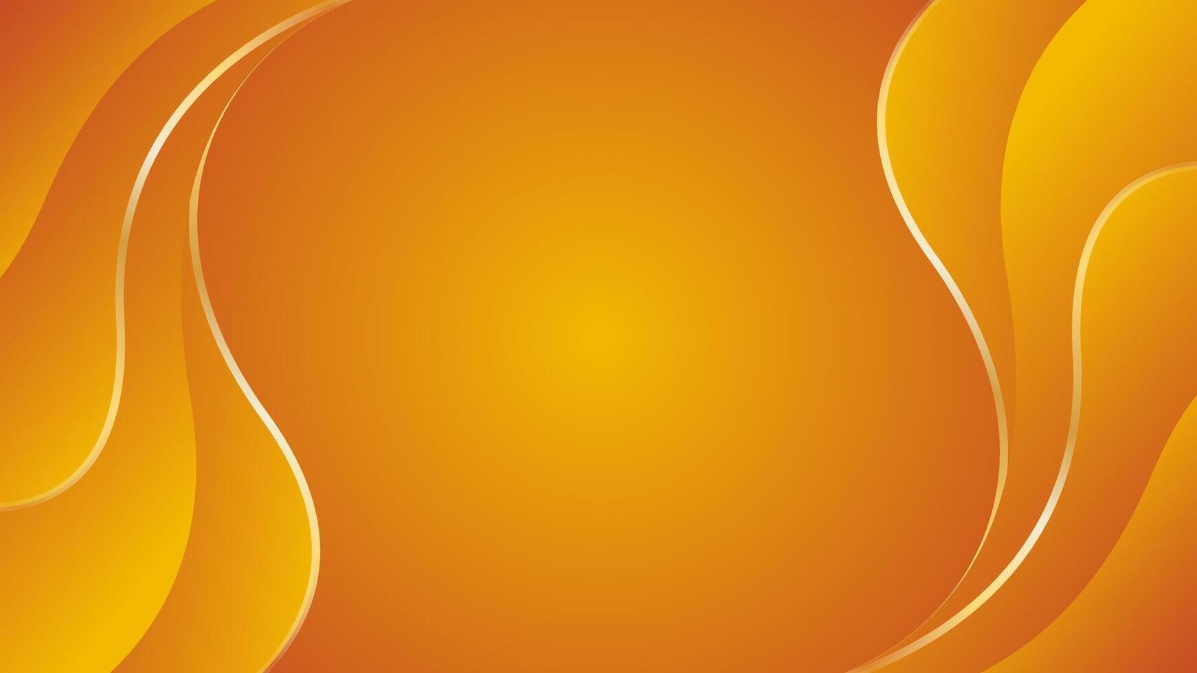 Abstract orange gradient Luxury wave background vector