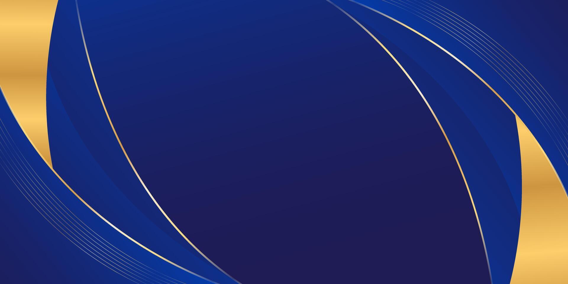 Blue Luxury curve background. Elegant wallpaper vector