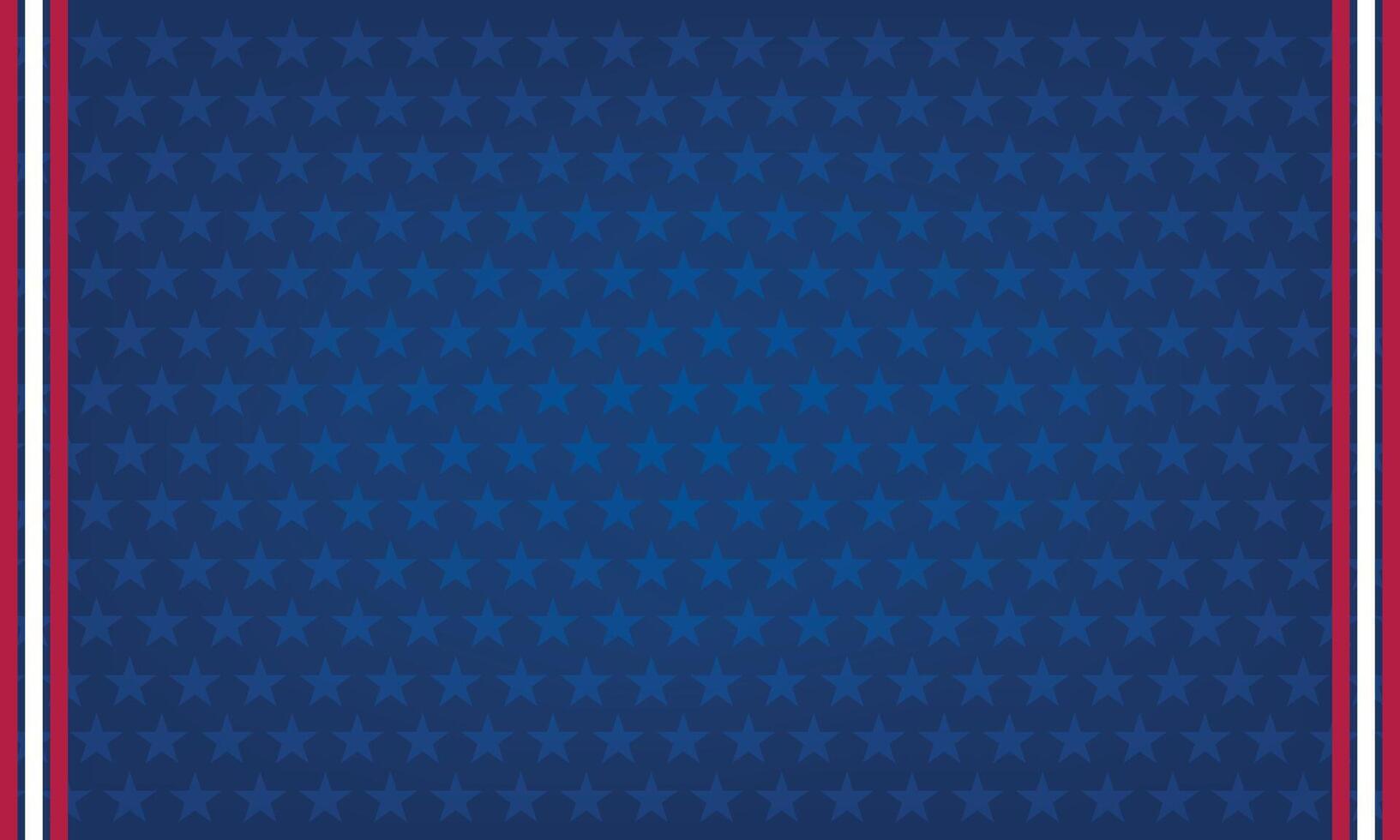 A Vibrant Blue Background Adorned With Subtle Stars and Patriotic Stripes for Festive Occasions vector