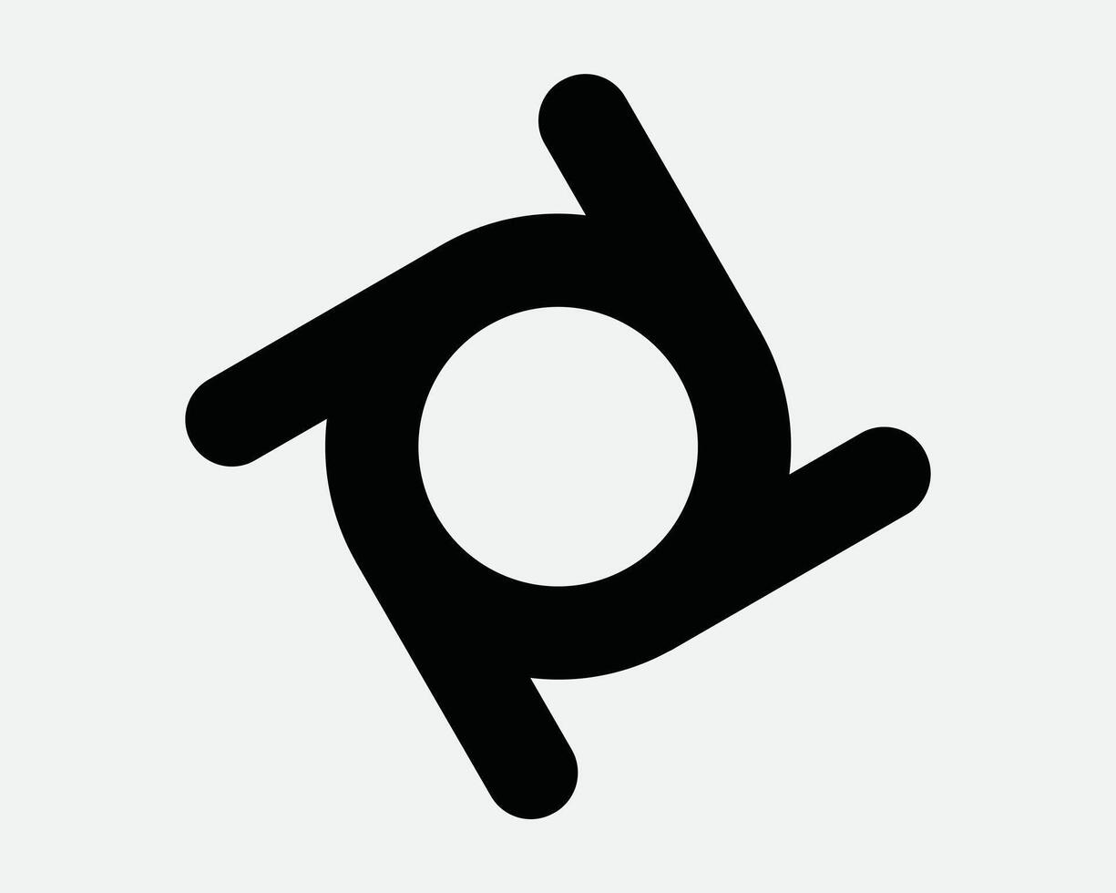 Cyclone Hurricane Swirl Tornado Typhoon Funnel Spiral Spin Rotate Radial Power Speed Twirl Movement Icon Sign SVG Shape Outline Black White vector