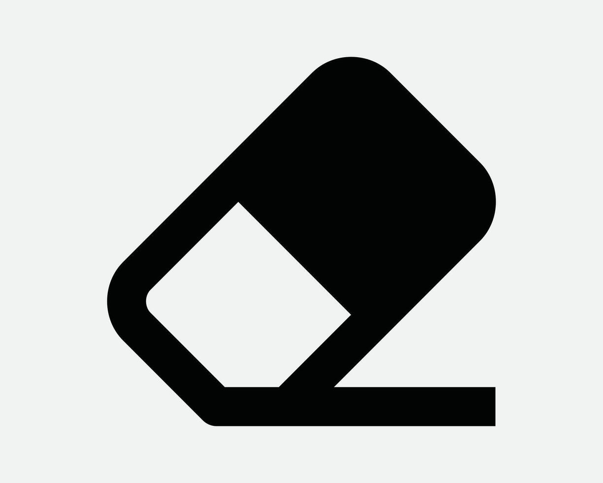 Eraser Erase Office School Stationery Rubber Delete Clean Remove Fill Mistake Cleaner Correct Edit Rub Sign Icon Shape Outline Black White SVG vector