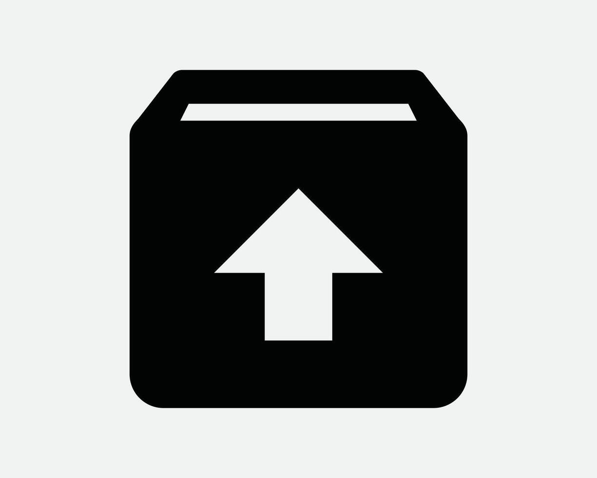 Upload Up Load Folder File Paper Storage Archive Uploading Attach Send Save Cloud Digital Computer Net SVG Sign Icon Shape Outline Black White vector