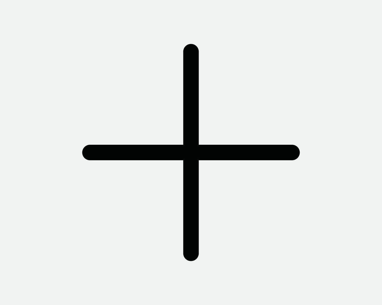 Positive Add Sum Math Mathematics Addition Summation Medical First Aid Healthcare Pharmacy Hospital Icon Sign Line Outline Black White Shape vector