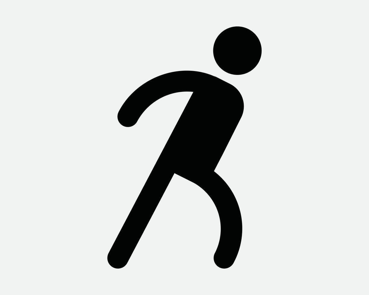 Man Sprint Sprinting Run Running Jog Jogging Sports Athlete Dash Fast Sportsman Sprinter Rush Rushing Sign Icon SVG Shape Outline Black White vector