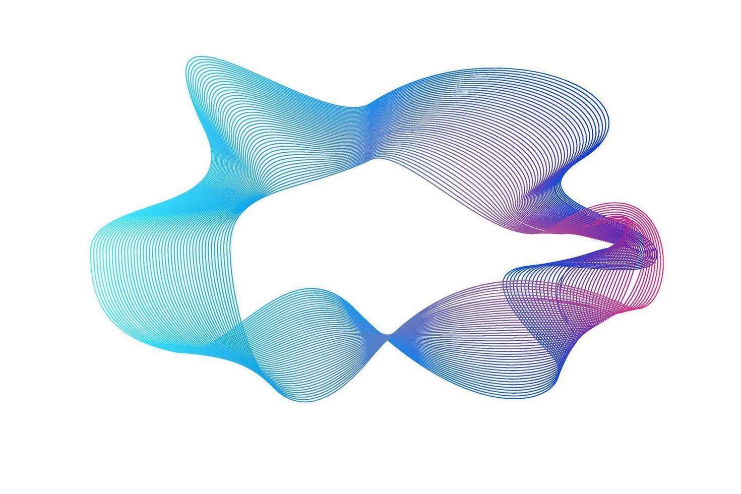 Abstract vertical wavy stripes vector
