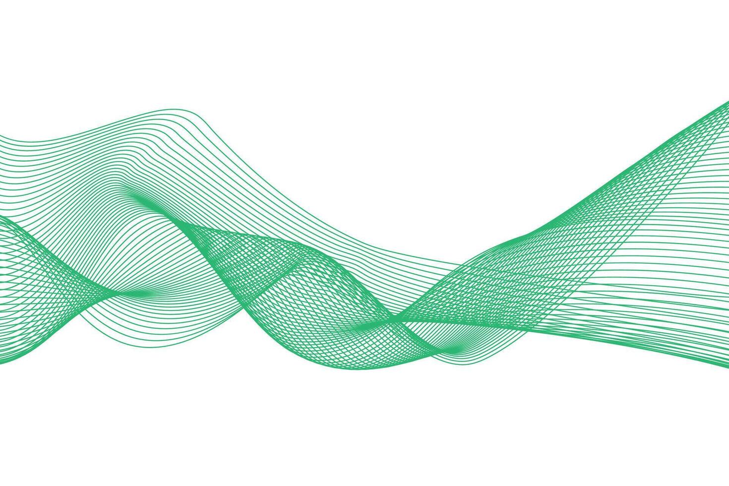 Abstract colorful wavy line flowing background vector