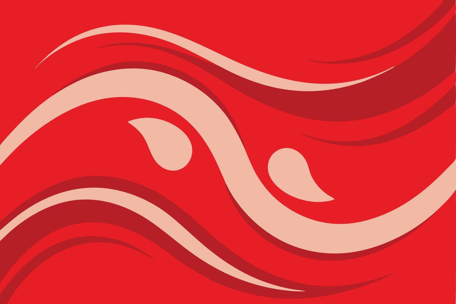 Abstract Red and Pink Curved Lines Background vector